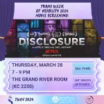TWOV 2024: "Disclosure" Film Screening and Panel on March 28, 2024